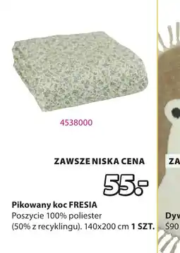 JYSK Pikowany koc FRESIA oferta