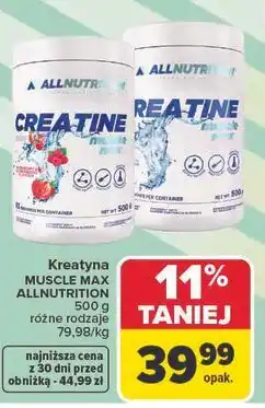 Carrefour Kreatyna MUSCLE MAX CREATINE ALLNUTRITION oferta