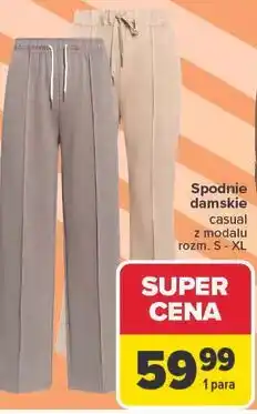 Carrefour Spodnie damskie casual z modalu rozm. S-XL oferta