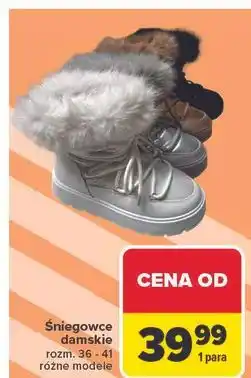 Carrefour Śniegowce damskie rozm. 36-41 różne modele oferta