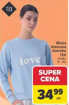 Carrefour Bluza dresowa damska TEX oferta