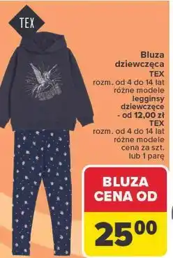 Carrefour Bluza dziewczęca TEX oferta