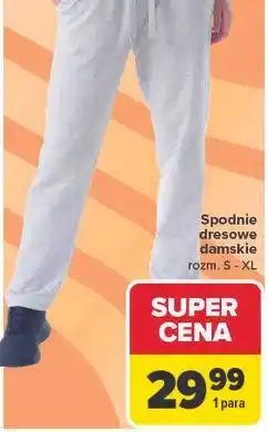 Carrefour Spodnie dresowe damskie TEX oferta