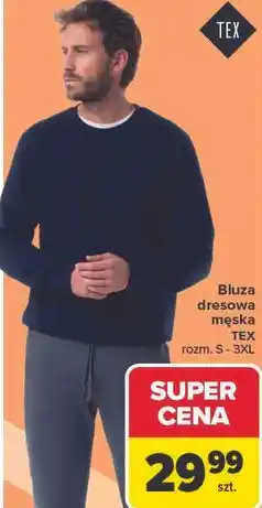 Carrefour Bluza dresowa męska TEX oferta