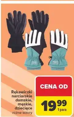 Carrefour Rękawiczki narciarskie damskie, męskie, dziecięce oferta