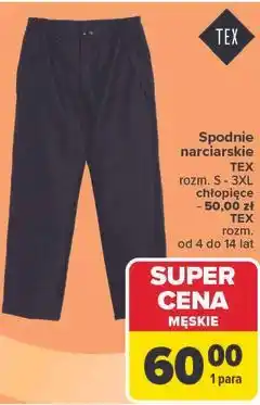 Carrefour Spodnie narciarskie męskie TEX oferta