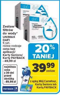 Carrefour Zestaw filtrów do wody UNIMAX DAFI 5 szt oferta