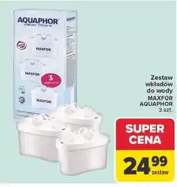 Carrefour Zestaw wkładów do wody MAXFOR AQUAPHOR 3 szt oferta