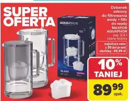 Carrefour Dzbanek szklany do filtrowania wody + filtr do wody MAXFOR AQUAPHOR różne kolory oferta