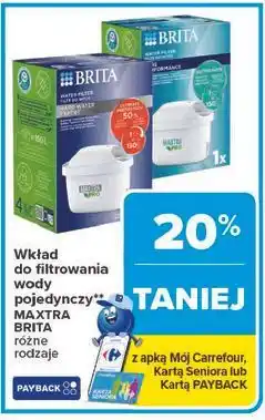 Carrefour Wkład do filtrowania wody pojedynczy MAXTRA BRITA oferta
