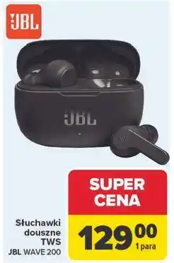Carrefour Słuchawki douszne TWS JBL WAVE 200 oferta