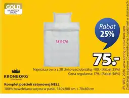 JYSK Kronborg Komplet pościeli satynowej NELL oferta