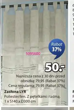 JYSK Zasłona LYR oferta