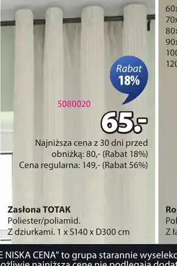 JYSK Zasłona TOTAK oferta