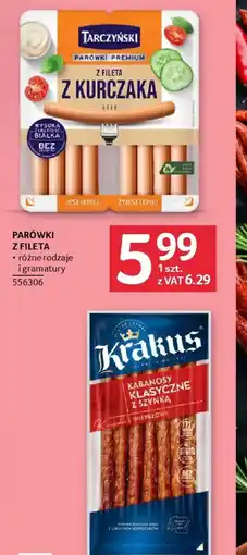 Selgros Parówki z fileta Tarczyński oferta