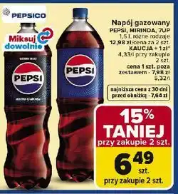Carrefour Napój gazowany Pepsi, Mirinda, 7up oferta