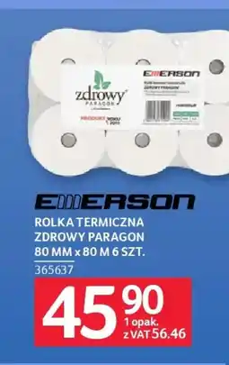 Selgros Emerson Rolka termiczna Zdrowy Paragon oferta