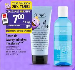 Polomarket Ziaja pasta/płyn micelarny oferta