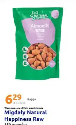 Action Migdały Natural Happiness Raw oferta