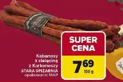 Carrefour Kabanosy z cielęciną z Karkonoszy STARA SPIŻARNIA (opakowanie MAP) oferta