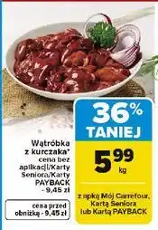 Carrefour Wątróbka z kurczaka oferta