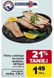 Carrefour Filety z mintaja mrożone HERRING KRYMAR oferta