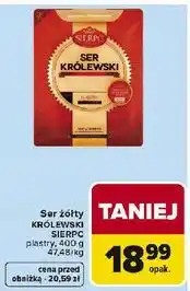 Carrefour Ser żółty KRÓLEWSKI SIERPC plastry oferta