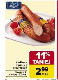 Carrefour Kiełbasa z piersią kurczaka MORLINY oferta