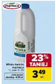 Carrefour Mleko świeże 1L PIĄTNICA oferta
