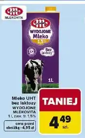 Carrefour Mleko UHT bez laktozy 1L WYDOJONE MLEKOVITA oferta