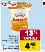 Carrefour Śmietana Piątnica 18% oferta