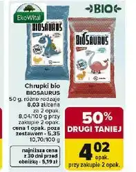 Carrefour Chrupki bio BIOSAURUS oferta