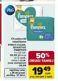 Carrefour Chusteczki nawilżane FRESH CLEAN, PAMPERS oferta