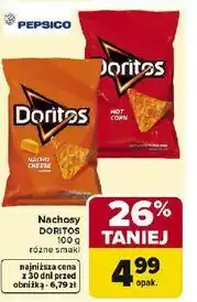 Carrefour Nachosy DORITOS 100 g różne smaki oferta