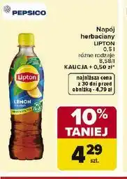 Carrefour Napój herbaciany LIPTON oferta