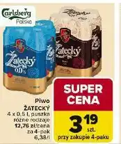 Carrefour Żatecky (4 x 0.5L puszka) oferta