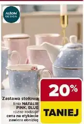 Carrefour Zestaw stołowa linia NATALIE PINK, BLUE ALTOM oferta