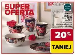 Carrefour Zestaw stołowa linia RÓŻA ALTOM oferta