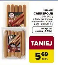 Carrefour Parówki z szynki Carrefour oferta