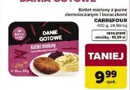 Carrefour Kotlet mielony z puree ziemniaczanym i buraczkami Carrefour Bon Appetit! oferta