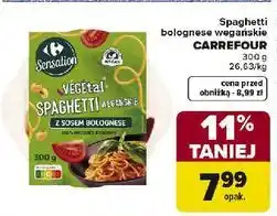 Carrefour Spaghetti bolognese wegańskie Carrefour Sensation oferta