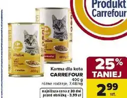 Carrefour Karma dla kota z wołowiną Carrefour Companino oferta