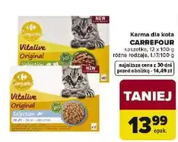 Carrefour Karma dla kota ryba i królik Carrefour Companino oferta