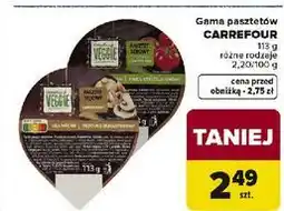 Carrefour Pasztet sojowy z pieczarkami Carrefour Veggie oferta