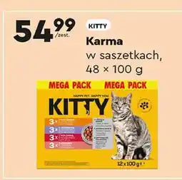 Biedronka Karma dla kota 3 x kurczak + jagnięcina wołowina łosoś Kitty oferta