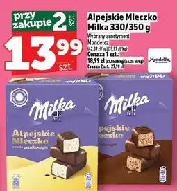 Topaz Czekolada Alpejskie Mleczko Milka 330/350g oferta