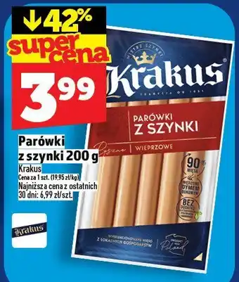 Topaz Parówki z szynki Krakus oferta