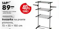 Biedronka Suszarka na pranie pionowa, 72 x 55 x 150 cm (Konighoffer) oferta