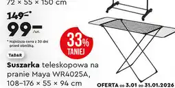 Biedronka Suszarka teleskopowa na pranie Maya WR4025A, 108-176 x 55 x 94 cm (Tadar) oferta
