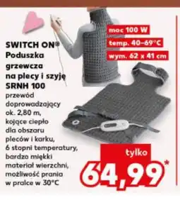 Kaufland SWITCH ON Poduszka grzewcza na plecy i szyję SRNH 100 oferta